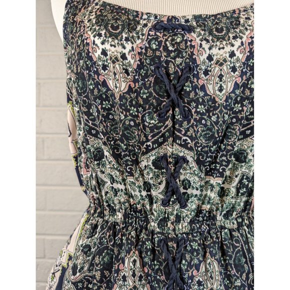 Cupcakes and Cashmere Leela‎ Sleeveless Boho Blue Summer Dress Women Size S - Picture 5 of 6